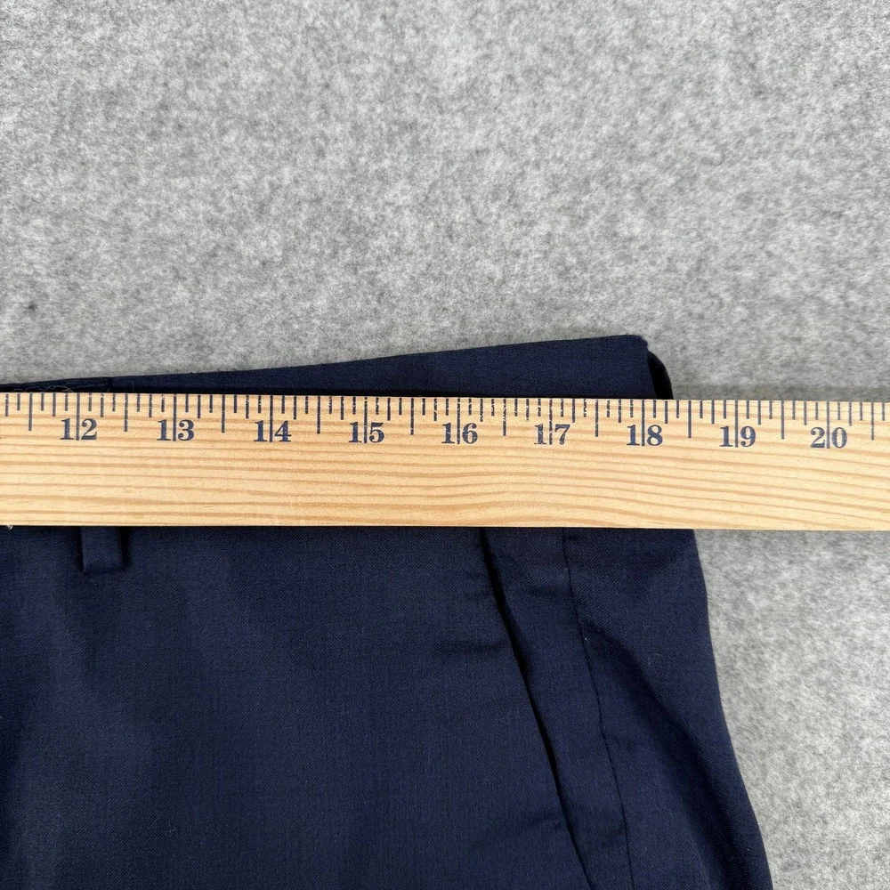 Bonobos Pants Mens 36 Blue Slim Fit Wool Blend Dress Trousers Flat Front‎